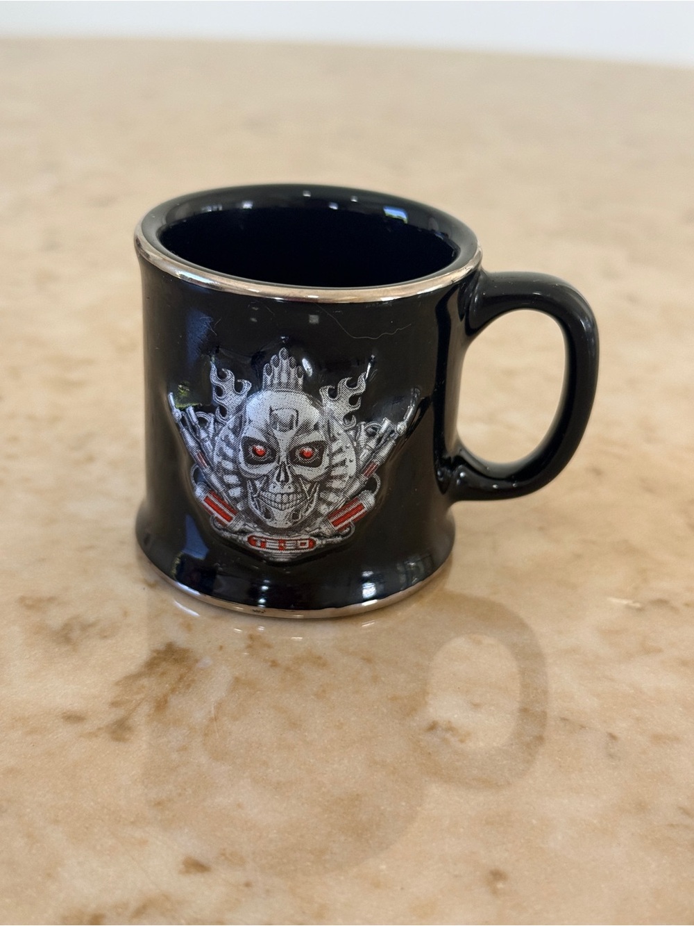 Vintage T2-3D Terminator Chrome Skull Mug StudioCanal Y2K